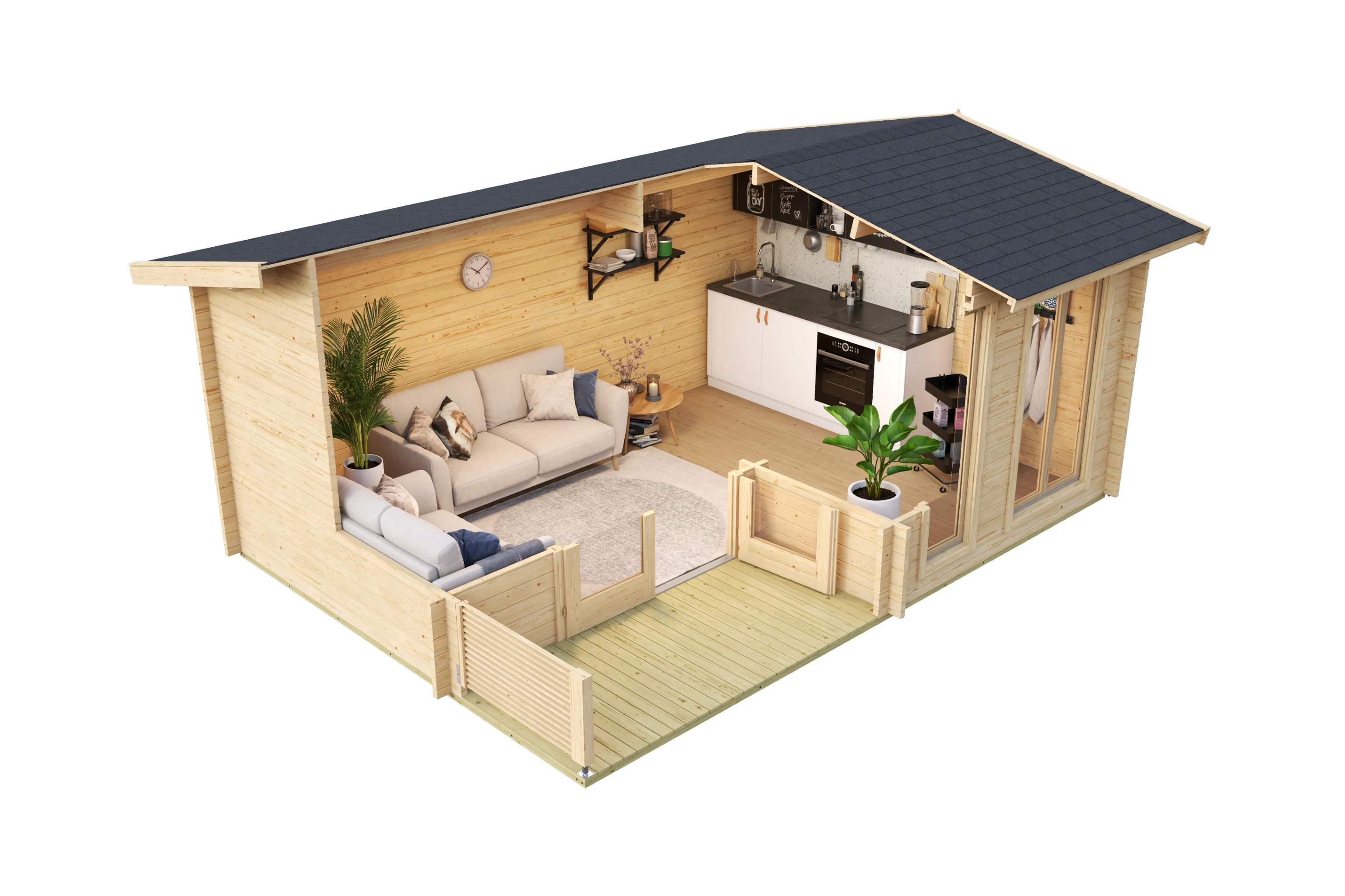 Tuinhuis Brighton 44 520 x 370 cm - Afbeelding 5